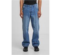 Urban Classics Jeans a gamba larga in denim With cuciture divisorie TB7605 40 Blu