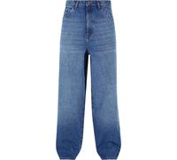 Urban Classics Heavy Ounce Baggy Fit Jeans, Pantaloni Uomo, New Mid Blue Washed,