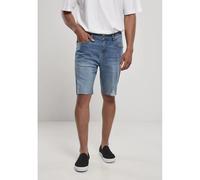 Urban Classics Pantaloncini Relaxed Fit Jeans Shorts Light Destroyed Washed Blue 28 Blu