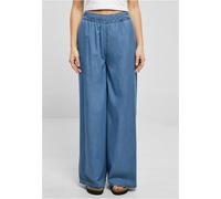 Urban Classics Jeans da donna Pantaloni a gamba larga in denim leggero 5XL Blu