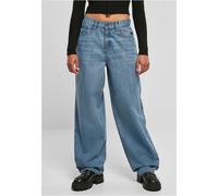 Urban Classics Jeans da donna Pantaloni di jeans a vita alta anni '90 a gamba larga 26 Blu