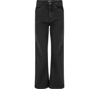 Urban Classics Cropped Straight Leg Jeans Nero 28 Donna