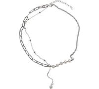 Urban Classics Jupiter Pearl Various Chain Necklace, Collana, Unisex - Adulto, Argento (Silver), Taglia unica
