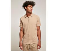 Urban Classics Knitted Maglia Camicia Casual a Manica Corta con Bottoni Colletto