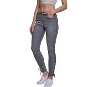 Urban Classics Lace Up Skinny Pantaloni da donna in denim, Grigio (Grey 00111), 30