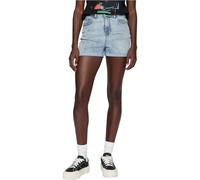 Urban Classics Ladies 5 Pocket Shorts, Pantaloncini, Donna, Blu (Light Skyblue/Acid Washed), 26