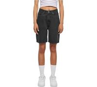 Urban Classics Ladies 90‘s Bermuda Pantaloncini, Black Washed, 27 Donna