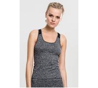 Urban Classics Ladies Active Melange Trainings Top Charcoal/white/black Taglia: XL | Canottiere Outlet | Donna | Nero