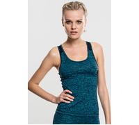 Urban Classics Ladies Active Melange Trainings Top Turquoise/black/black Taglia: S | Canottiere Outlet | Donna | Ciano