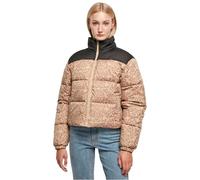 Urban Classics Ladies Aop Retro Puffer Jacket Union Beige Damast Taglia: S | Giacche invernali Outlet | Donna | Marrone
