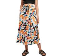 Urban Classics Ladies AOP Satin Midi Skirt, Gonna da Donna, Multi-Coloured, M
