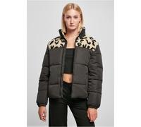 Urban Classics Ladies Aop Sherpa Misto Buffer Giacca Piumino Stampa Leopardata