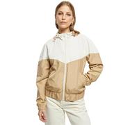 Urban Classics Ladies Arrow Windbreaker, Giacca Donna, Whitesand/unionbeige,