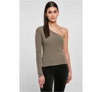Urban Classics Ladies Asimmetrica Longsleeve Top Maglia senza Spalline Superiore