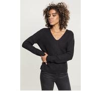 Urban Classics Ladies Back Lace Up Sweater Black Taglia: S | Maglioni a maglia Outlet | Donna | Nero