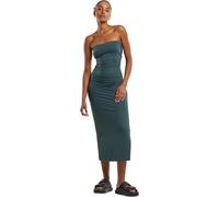 Urban Classics Ladies Bandeau Midi Dress Donna Abito Media Lunghezza Verde Bottiglia S