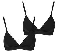 Urban Classics Ladies Base Non Imbottita Reggiseno 2-Pack Donna Intimo Sport Neu