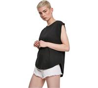 Urban Classics Ladies Basic Shaped Tee Donna T-Shirt Nero L 100% Cotone Largo