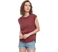 Urban Classics Ladies Basic Shaped Tee Maglietta, Rosso (Cherry), XS Donna