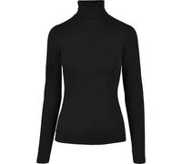 Urban Classics Ladies Basic Turtleneck Longsleeve Donna Felpa Nero XL 95% Cotone, 5% elasthane Regular