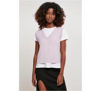Urban Classics Ladies Breve Knittd da Infilare Pullunder Scollo A V Polsini