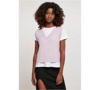 Urban Classics Ladies Breve Knittd da Infilare Pullunder Scollo A V Polsini