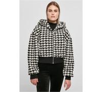 Urban Classics Ladies Breve Oversize Aop Sherpa Giacca da Donna Leopardo Nuovo