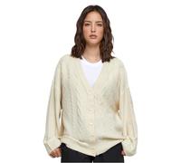 Urban Classics Ladies Cabel Knit Cardigan Maglione, Sand, S Donna