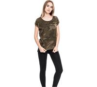 Urban Classics Ladies Camo Back Shaped Tee, Maglietta a Maniche Corte, Donna, Multicolore (Olive Camo), 5XL Plus
