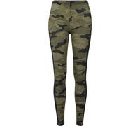 Urban Classics Ladies Camo Stripe Leggings Donna Leggings Mimetico Bosco/Nero XS