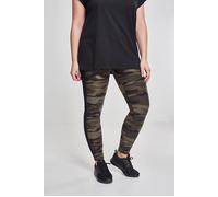 Urban Classics Damen Ladies Camo Stripe Leggings, Nero/Grigio, S Donna