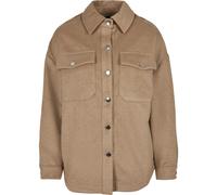 Urban Classics Ladies Classic Overshirt Giacca Hemd-Sytl Zierfalten Oversize