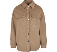 Urban Classics Ladies Classic Overshirt Giacca Hemd-Sytl Zierfalten Oversize
