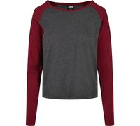 Urban Classics Ladies Contrasto Raglan Longsleeve Felpa Pullover Lsngarm