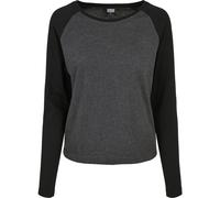 Urban Classics Ladies Contrasto Raglan Longsleeve Felpa Pullover Lsngarm