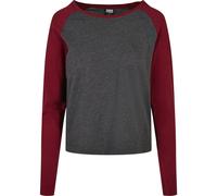 Urban Classics Ladies Contrasto Raglan Longsleeve Felpa Pullover Lsngarm
