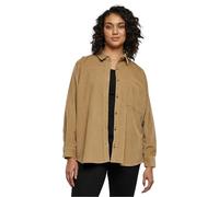 Urban Classics Ladies Corduroy Oversized Shirt Camicia, Warmsand, XXXL Donna