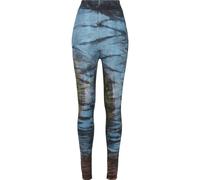 Urban Classics Ladies Cotone Tie Dye High Waist Leggings Stretch Batik Estate