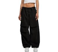 Urban Classics Ladies Cotton Parachute Pants Pantaloni, Black, XS Donna