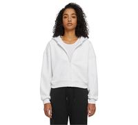 Urban Classics Cozy Short Full Zip Sweatshirt Bianco XL Donna