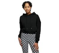 Urban Classics Ladies Cropped Heavy Hoody Felpa con Cappuccio, Black, XS Donna