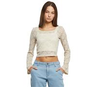Urban Classics Ladies Cropped Lace Longsleeve Softseagrass Taglia: XL | Cappotti Outlet | Donna |