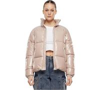 Urban Classics Ladies cropped peached puffer jacket Donna Giacca invernale nero