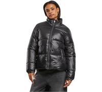 Urban Classics Ladies cropped peached puffer jacket Donna Giacca invernale nero