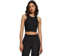 Urban Classics Cropped Rib Top, Nero, XL Donna