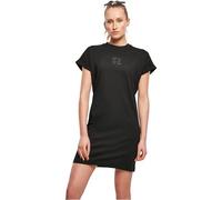 Urban Classics Ladies Cut On Sleeve Printed Tee Dress Vestito, Nero, S Donna