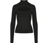 Urban Classics Ladies Cut-Out collo Alto Longsleeve Shirts Parte Superiore Top