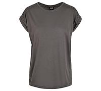 Urban Classics Ladies Extended Shoulder Tee T-Shirt, Grigio (Darkshadow), XXXL Donna
