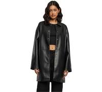 Urban Classics Ladies Faux Leather Coat Giacca, Black, XS Donna