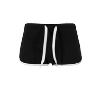 Urban Classics Ladies French Terry Hotpants, Shorts Donna, Mehrfarbig (blk/wht 50), 36 Inches (taglia Produttore: S)